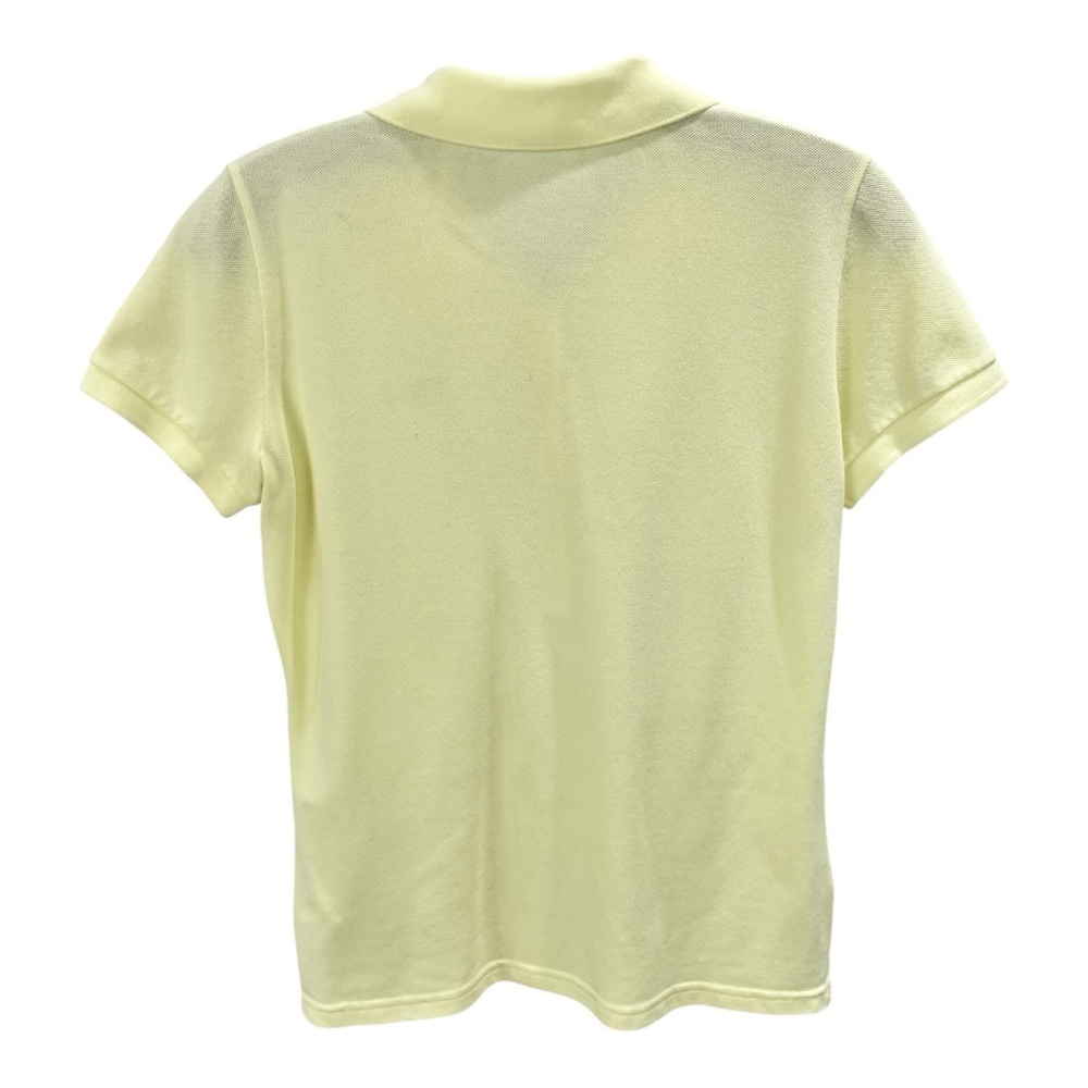 * Lacoste Butter Yellow Short Sleeve Classic Pique Stretch Polo Size 40 - Picture 4 of 9